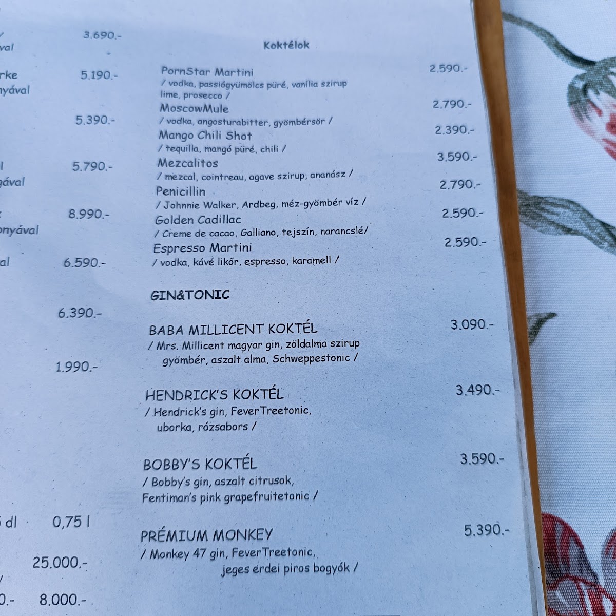 Menu Joe Bácsi Restaurant-4